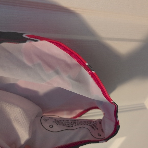 Grace Karin NWT Pink and Gray Floral One Shoulder One Piece With Bow - Picture 3 of 6